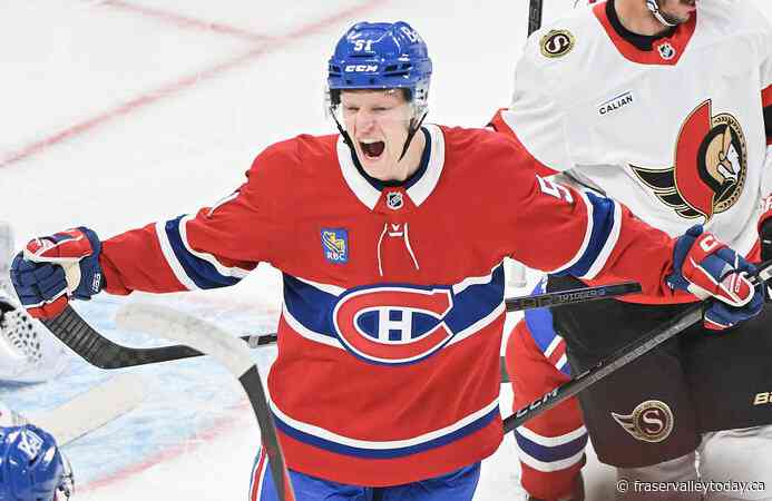 Caufield scores twice, Canadiens beat Senators 4-1