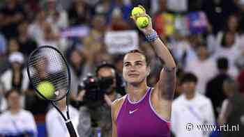 Sabalenka wint voor de derde keer tennistoernooi Wuhan