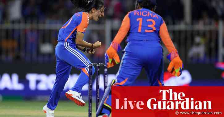 Australia v India: Women’s T20 World Cup 2024 – live