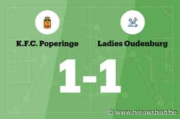 FC Poperinge speelt thuis gelijk tegen Ladies Oudenburg