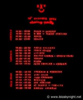 Circoloco Ibiza: the closing party 2024 set times!