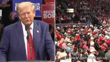 Incredible moment Trump calls out 'beautiful woman' at Arizona rally as he admits 'you are not allowed to say that'