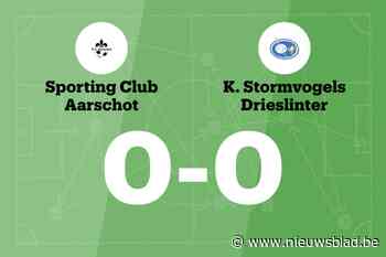 SC Aarschot en Drieslinter blijven steken op 0-0