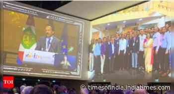 Isro chief S Somanath honored with IAF world space award for Chandrayaan-3 success