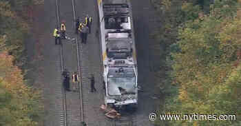 N.J. Transit Train Hits Tree on Track, Killing 1 and Injuring 23