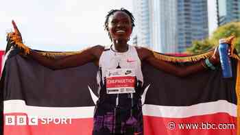 Kenya's Chepngetich breaks marathon world record