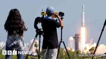 Spacecraft blasts off to hunt alien life on a distant moon