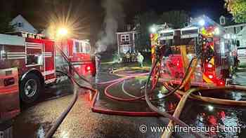 N.C. firefighter trapped in collapse during house fire