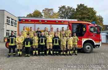 FW Xanten: Erfolgreicher Abschluss der Truppmann Module 1 und 2 der Feuerwehren Alpen, Sonsbeck und Xanten