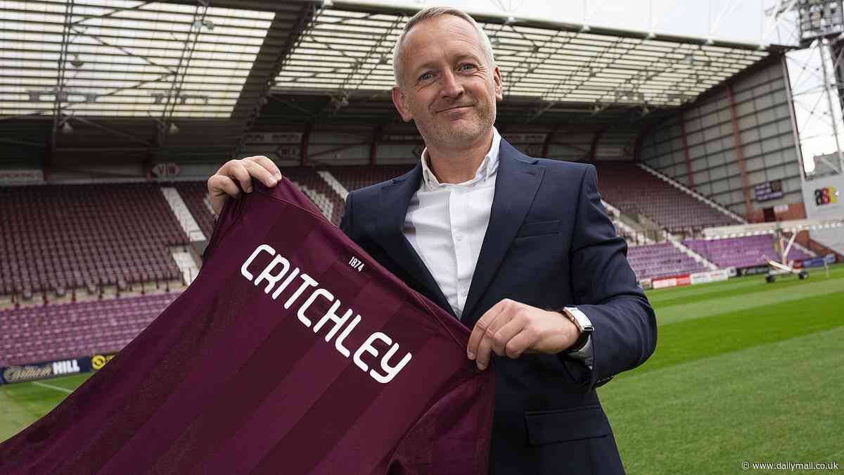 Analytical approach identified Critchley as the ideal candidate to improve Hearts, says Tynecastle chief McKinlay