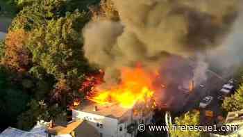 N.J. firefighters battle 3-alarm fire across 5 homes