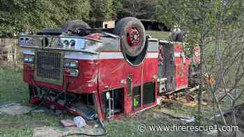 Ala. firefighters injured in fire engine rollover