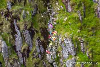 'Waterfalls' of litter pour down Snowdon with 2,700 pieces strewn across beauty spot