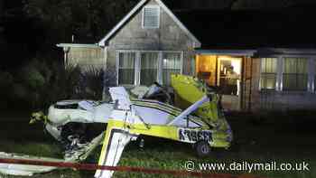 Pilot, 49, dead and passenger injured after small plane crashes into Georgia home