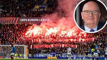 STOP THE PYRO!  Ibrox chairman urges fans to behave as club are hit by £28,000 fine from UEFA