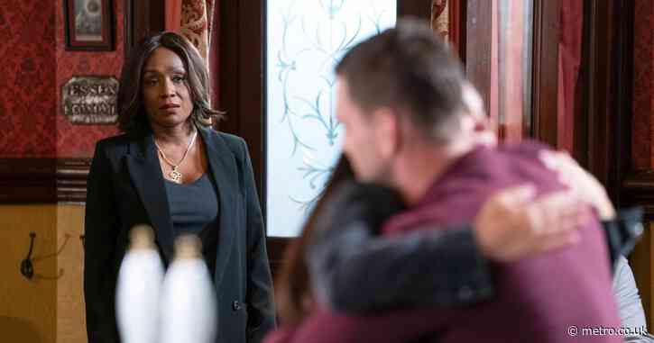 Jack and Denise head for the rocks as he is caught with Stacey in EastEnders – and violence follows