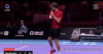 Daniil Medvedev smashes racket five times and erupts after being bagelled by Jannik Sinner