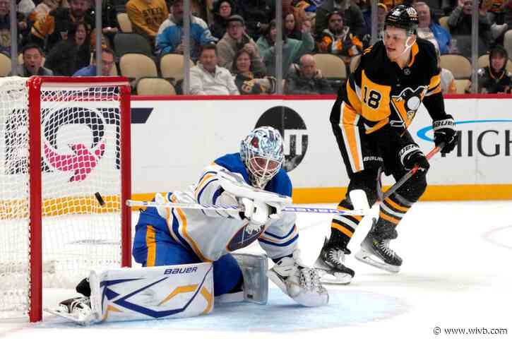 Sabres give up lead twice in high-scoring overtime loss to Penguins