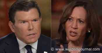 Kamala Harris Loses It When Bret Baier Fact Checks Her by Playing a Video Clip of Trump