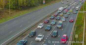 Six miles of queues on M62 as two lanes closed following crash