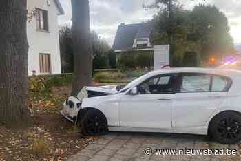 Bestuurster (57) in levensgevaar afgevoerd nadat ze met wagen tegen boom terechtkomt