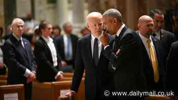 White House breaks silence on viral Biden and Obama moment at Ethel Kennedy's funeral