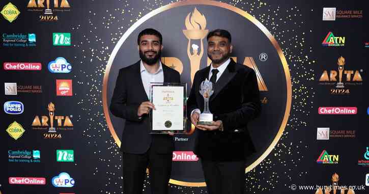 Bombay Cuisine in Prestwich wins prestigious National Takeaway of the Year award