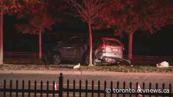 Man seriously injured in crash on Lake Shore Boulevard downtown