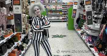 Gosforth Asda worker famed for dancing in the aisles goes viral with Beetlejuice routine