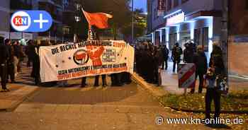 Demonstration gegen AfD in der Innenstadt von Kiel