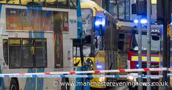 'I thought it was a bomb': City centre brought to a standstill as four injured in head-on crash between tram and bus