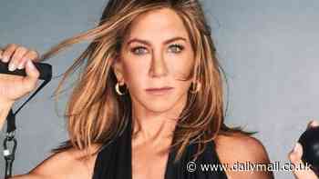 Jennifer Aniston's fans call her the 'new Jane Fonda' as she mimics the exercise guru's famous 1980s poses