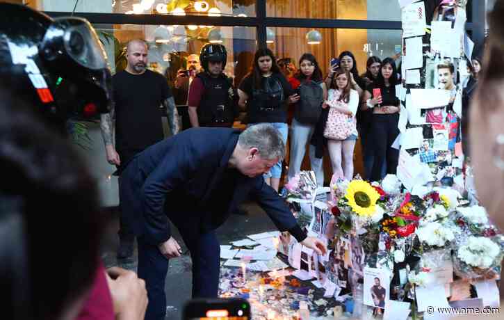 Liam Payne’s father reads fan tributes outside Argentinian hotel where he died