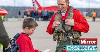 Red Arrows surprise aviation-obsessed boy with Pride of Britain Award