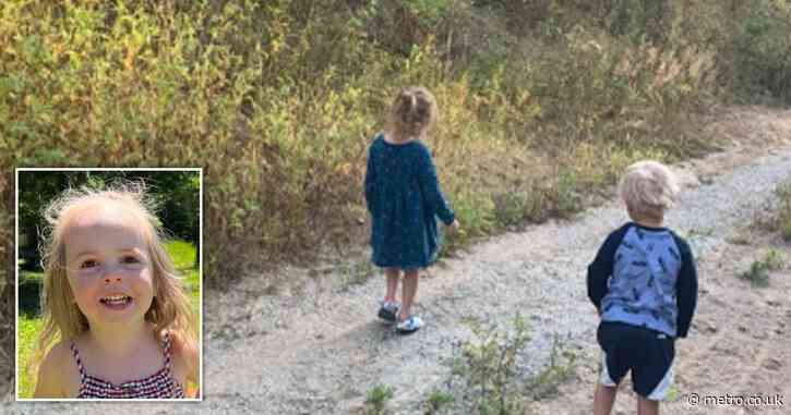 Last photo of girl, 3, picking flowers minutes before she is killed in hit-and-run