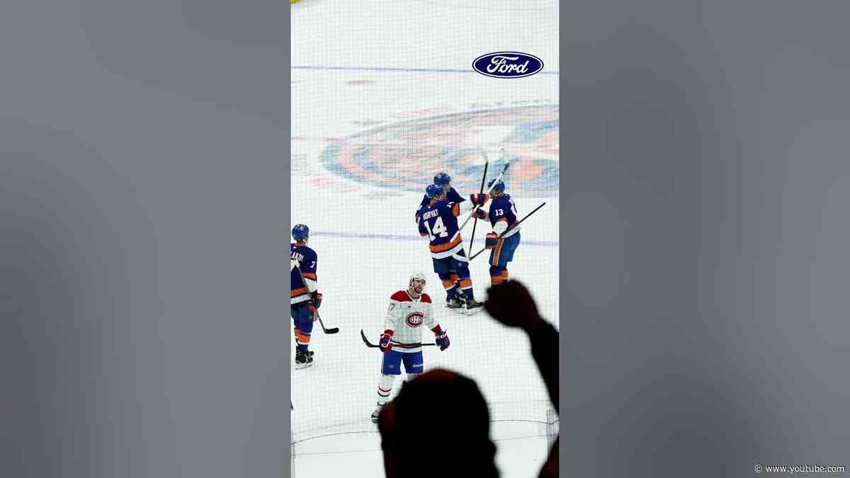 #Islanders Bo Horvat Scores a Power Play Goal vs the Montreal Canadiens