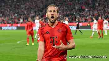 Harry Kane scores his SIXTH hat-trick for Bayern Munich just over a year after his Bundesliga move - with England captain starring in 4-0 rout of Stuttgart