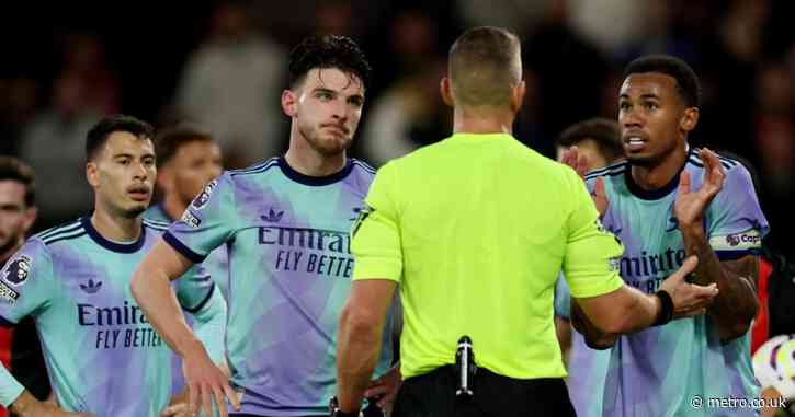 What Declan Rice told referee after Arsenal’s defeat to Bournemouth