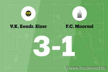 Eendracht Eizer wint duel tegen Moorsel