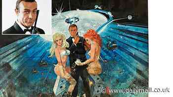 Iconic 1960s Bond movie painting featuring Sean Connery as 007 to fetch £300,000 at auction