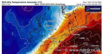 UK snow: Weather map shows when -5C blast arrives in Britain - and it's just days away