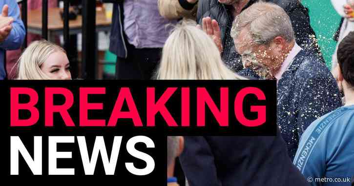 Woman admits throwing milkshake over Nigel Farage