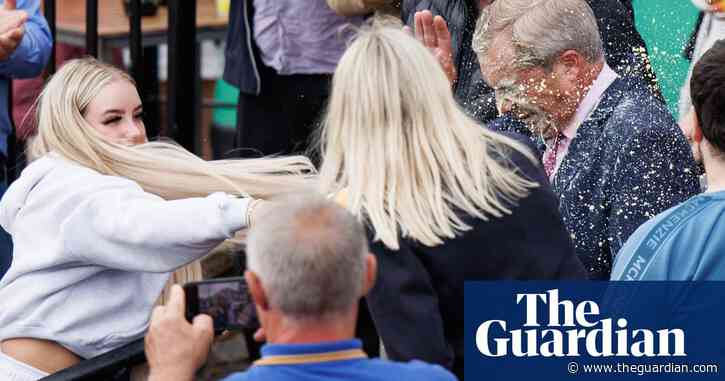 Woman who threw milkshake over Nigel Farage admits assault