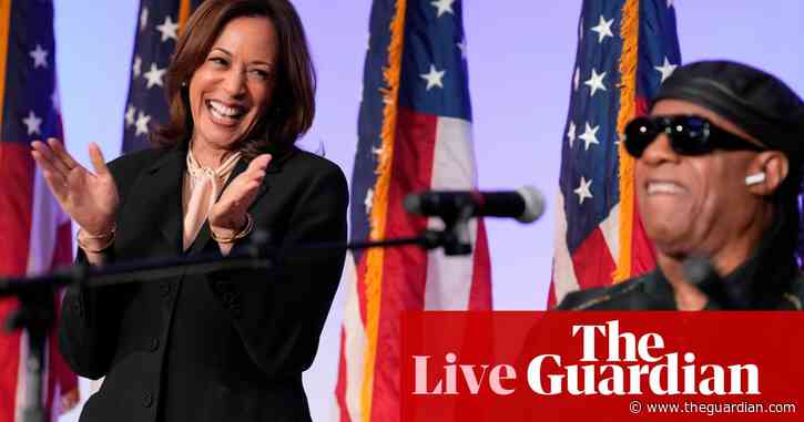 Kamala Harris says Donald Trump’s language ‘demeans the office’ of the presidency – US politics live