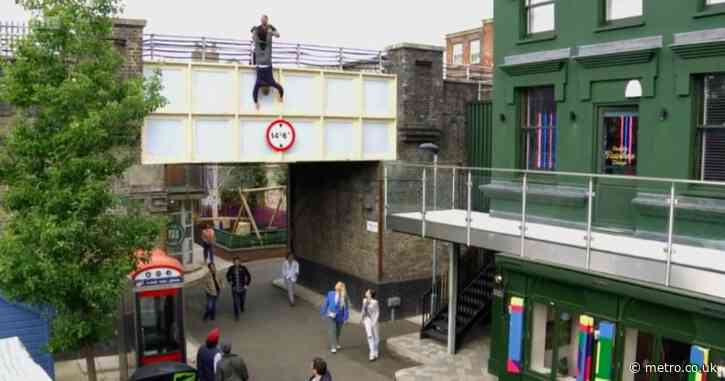 Death danger as EastEnders killer throws child over viaduct