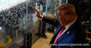 Watch: Stadium Goes Wild When Trump Arrives for 'Sunday Night Football'