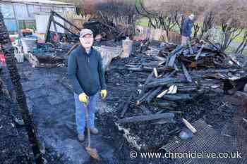 Allotment fire in Shiremoor destroys five sheds full of gardening equipment