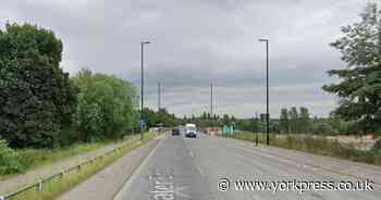 Two taken to hospital after lorry crash in busy York road