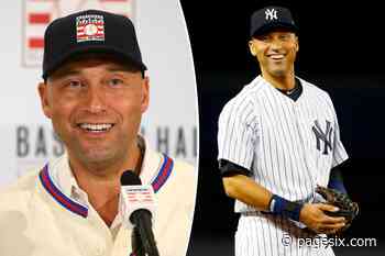 Derek Jeter inspired art work made with ‘diamond dust’ goes up for sale at NYC gallery during World Series