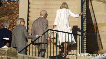 Queen Camilla ditches her shoes and goes barefoot after a long day on Sydney tour with King Charles